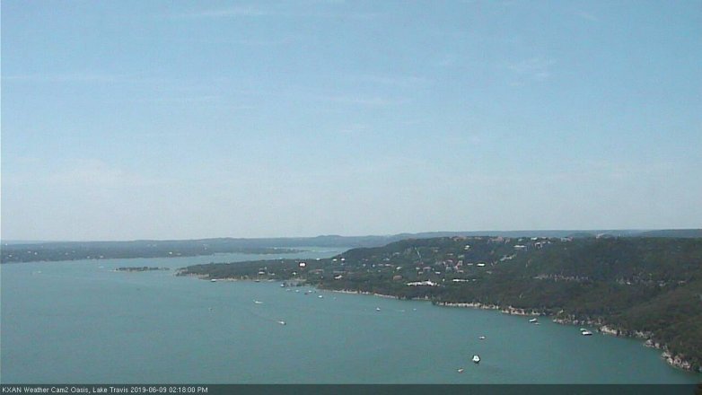 Lake Travis webcam, June 9, 2019 1:20 PM CT