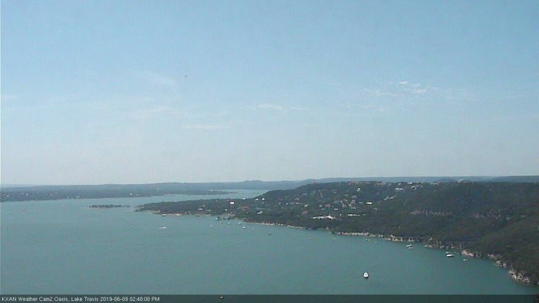 Lake Travis webcam, June 9, 2019 1:50 PM CT