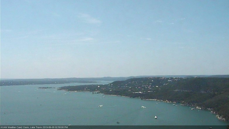 Lake Travis webcam, June 9, 2019 2:00 PM CT