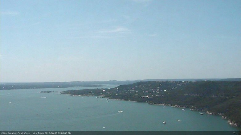 Lake Travis webcam, June 9, 2019 2:10 PM CT