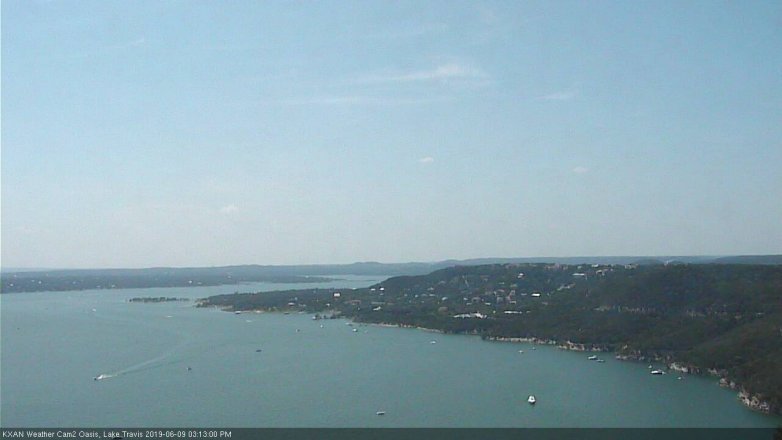 Lake Travis webcam, June 9, 2019 2:15 PM CT