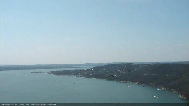 Lake Travis webcam, June 9, 2019 2:30 PM CT