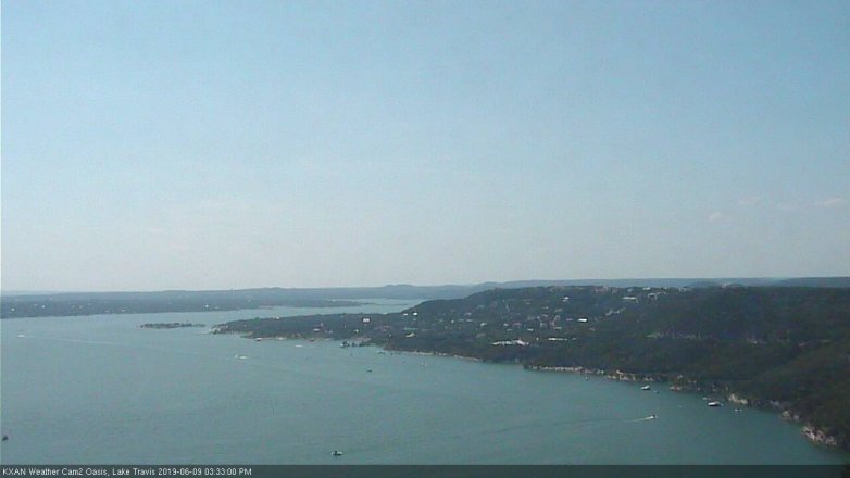 Lake Travis webcam, June 9, 2019 2:35 PM CT