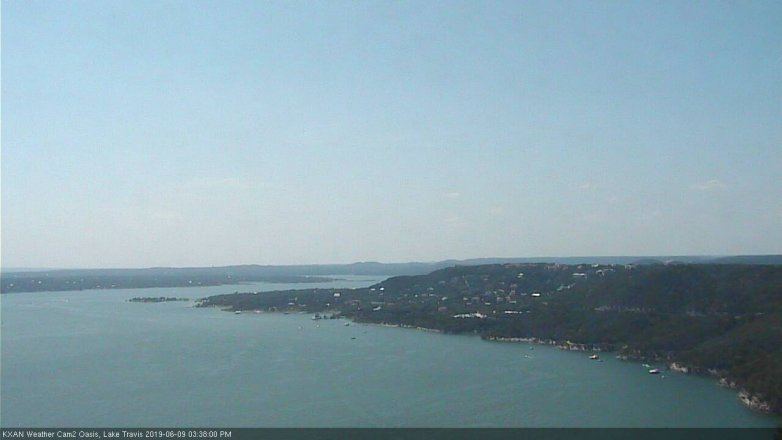 Lake Travis webcam, June 9, 2019 2:40 PM CT
