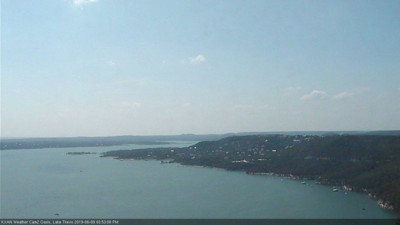 Lake Travis webcam, June 9, 2019 2:55 PM CT
