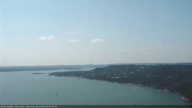 Lake Travis webcam, June 9, 2019 3:05 PM CT