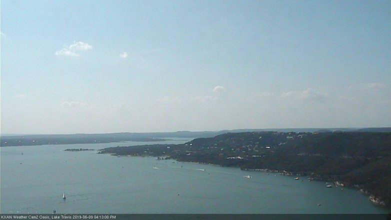 Lake Travis webcam, June 9, 2019 3:15 PM CT