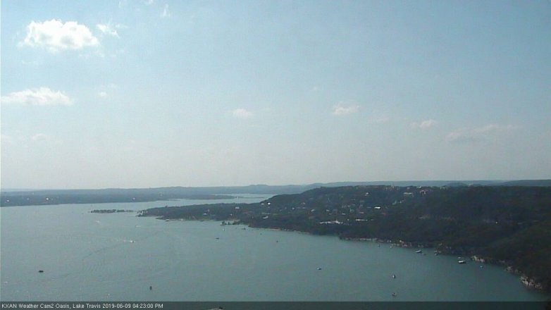 Lake Travis webcam, June 9, 2019 3:25 PM CT