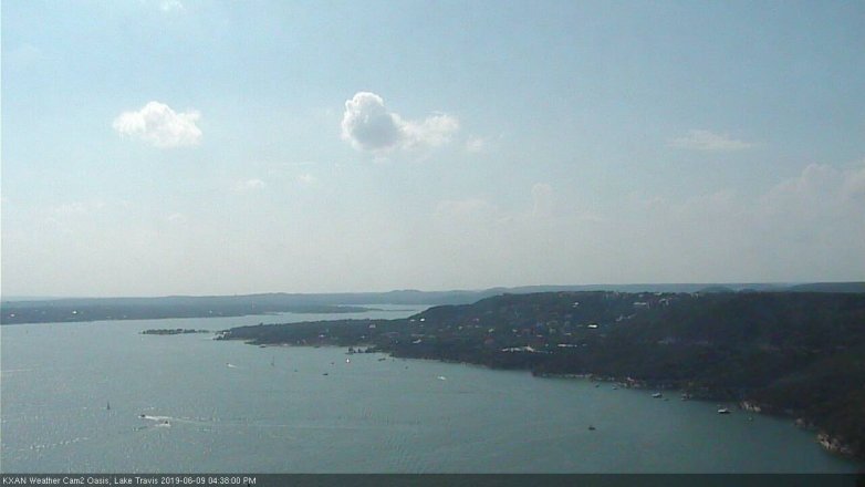 Lake Travis webcam, June 9, 2019 3:40 PM CT