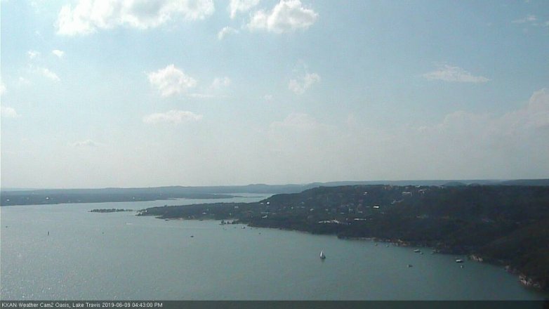 Lake Travis webcam, June 9, 2019 3:45 PM CT