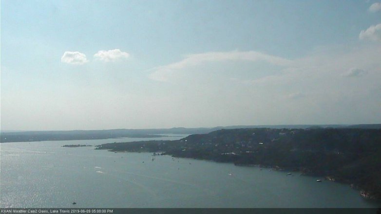 Lake Travis webcam, June 9, 2019 4:10 PM CT