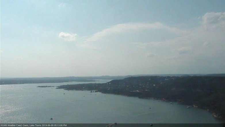 Lake Travis webcam, June 9, 2019 4:15 PM CT