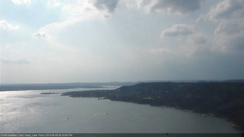 Lake Travis webcam, June 9, 2019 4:30 PM CT