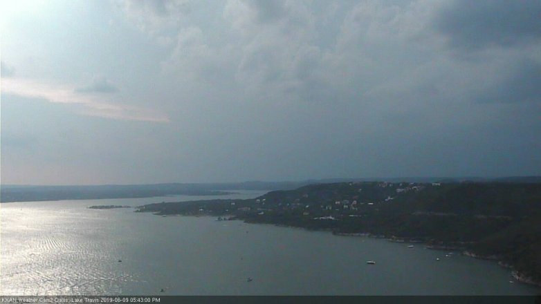 Lake Travis webcam, June 9, 2019 4:45 PM CT