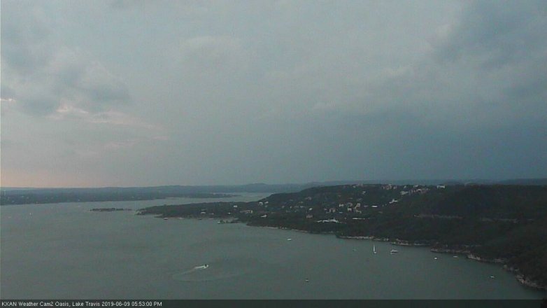 Lake Travis webcam, June 9, 2019 4:55 PM CT