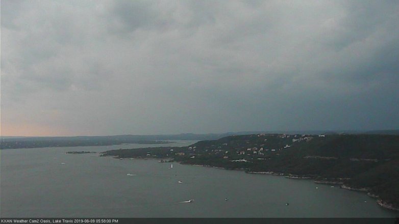 Lake Travis webcam, June 9, 2019 5:00 PM CT