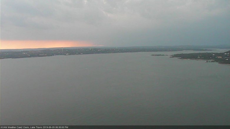 Lake Travis webcam, June 9, 2019 5:40 PM CT