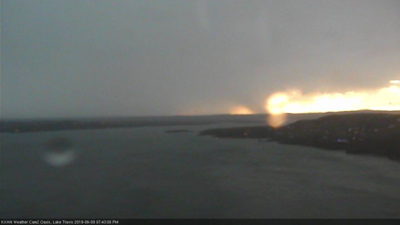 Lake Travis webcam, June 9, 2019 6:45 PM CT