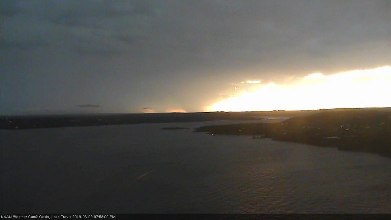 Lake Travis webcam, June 9, 2019 7:00 PM CT