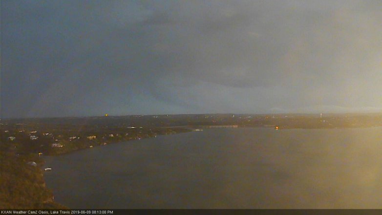 Lake Travis webcam, June 9, 2019 7:15 PM CT