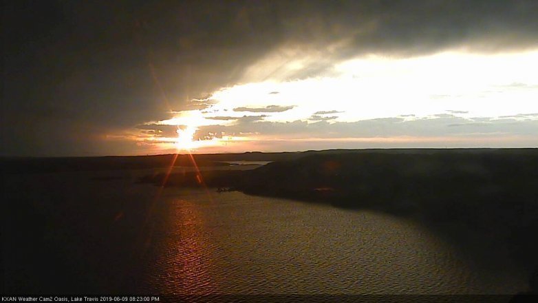 Lake Travis webcam, June 9, 2019 7:25 PM CT
