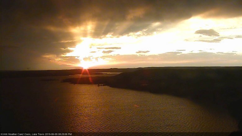 Lake Travis webcam, June 9, 2019 7:30 PM CT