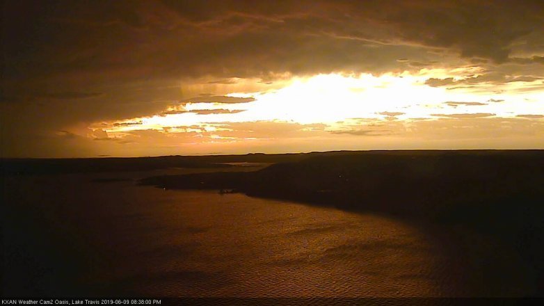 Lake Travis webcam, June 9, 2019 7:40 PM CT
