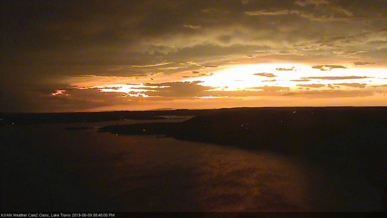 Lake Travis webcam, June 9, 2019 7:50 PM CT