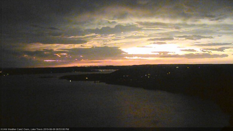 Lake Travis webcam, June 9, 2019 7:55 PM CT