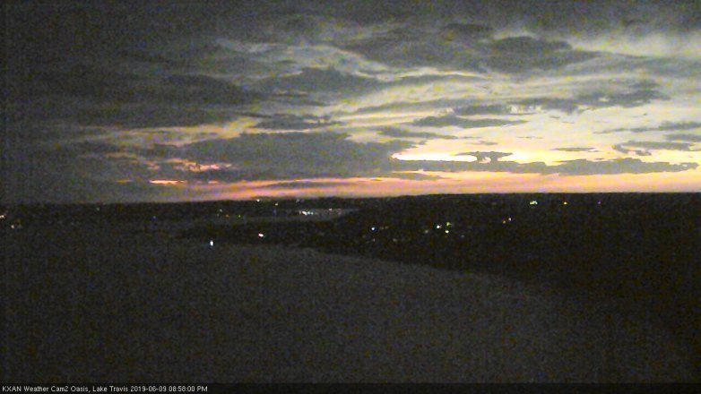 Lake Travis webcam, June 9, 2019 8:00 PM CT