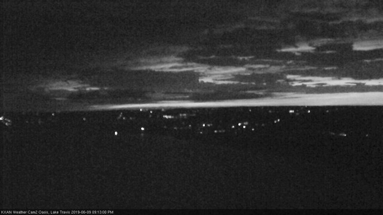 Lake Travis webcam, June 9, 2019 8:15 PM CT