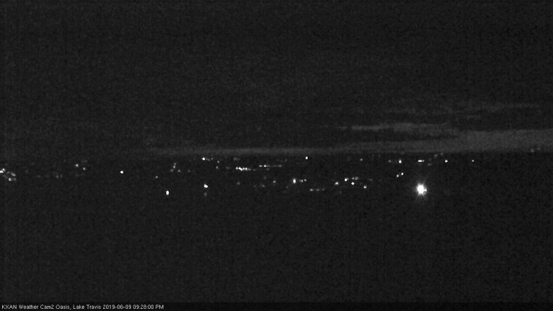 Lake Travis webcam, June 9, 2019 8:30 PM CT
