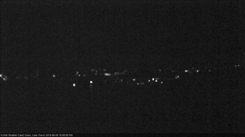 Lake Travis webcam, June 9, 2019 9:10 PM CT