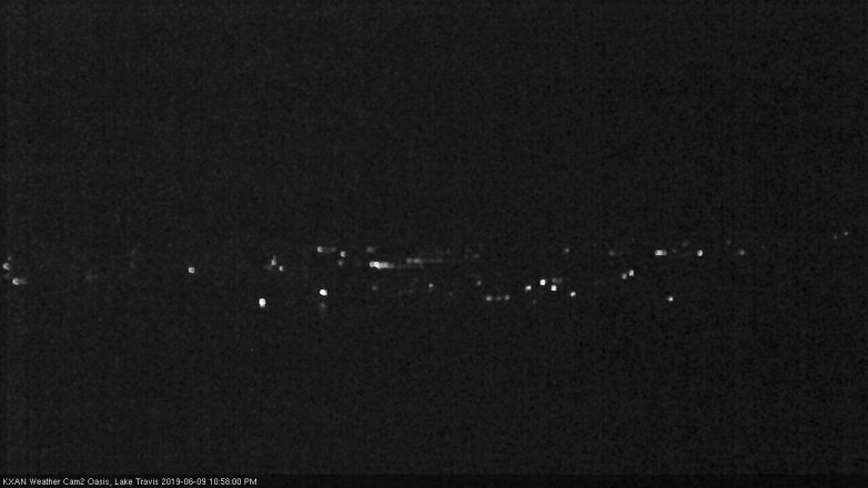 Lake Travis webcam, June 9, 2019 10:00 PM CT