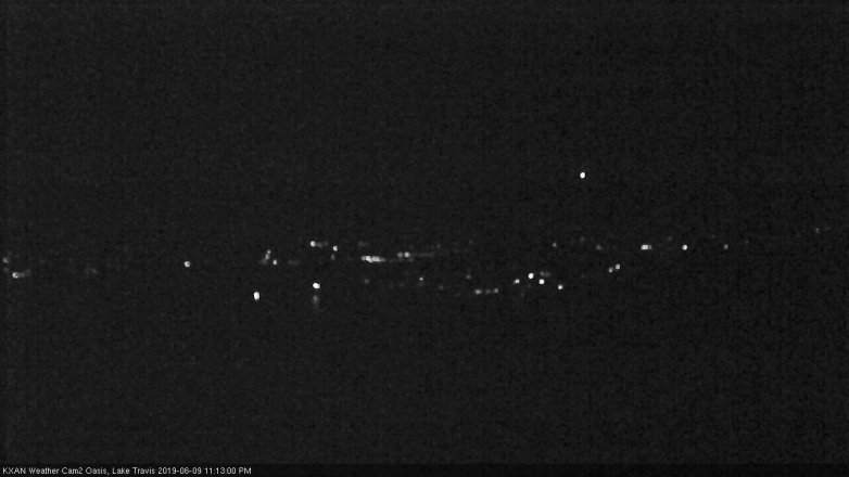 Lake Travis webcam, June 9, 2019 10:15 PM CT