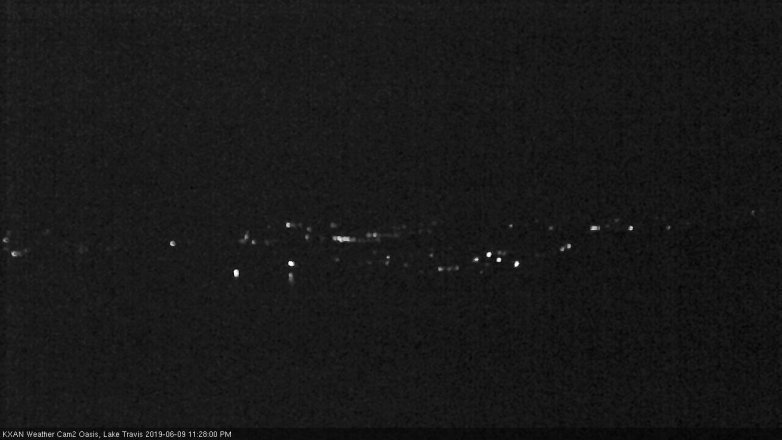 Lake Travis webcam, June 9, 2019 10:30 PM CT