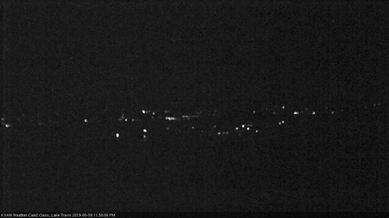 Lake Travis webcam, June 9, 2019 11:00 PM CT
