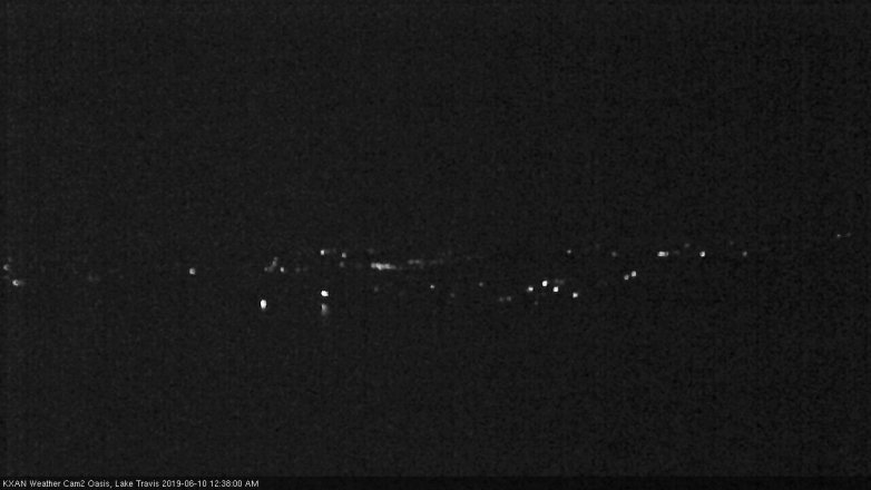 Lake Travis webcam, June 9, 2019 11:40 PM CT
