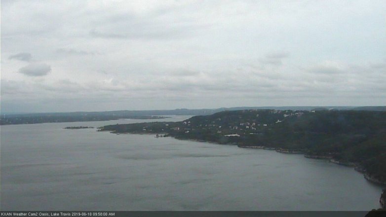 Lake Travis webcam, June 10, 2019 9:00 AM CT