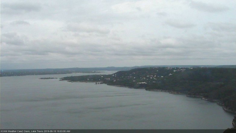 Lake Travis webcam, June 10, 2019 9:05 AM CT