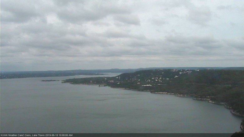 Lake Travis webcam, June 10, 2019 9:10 AM CT