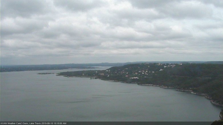 Lake Travis webcam, June 10, 2019 9:20 AM CT