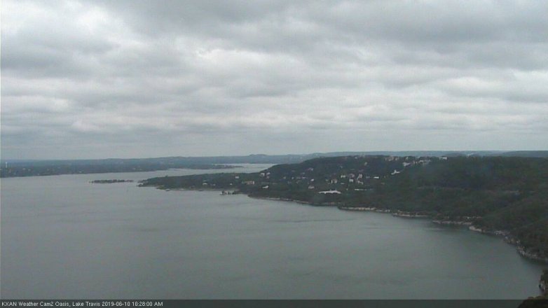 Lake Travis webcam, June 10, 2019 9:30 AM CT
