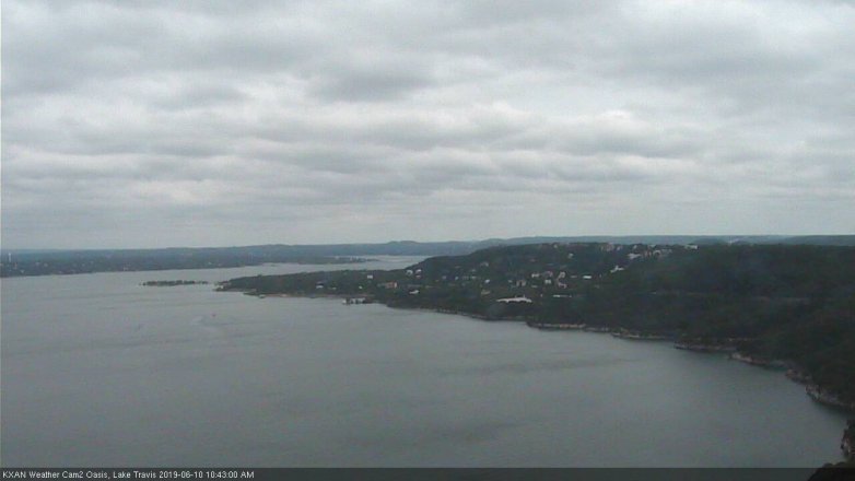 Lake Travis webcam, June 10, 2019 9:45 AM CT