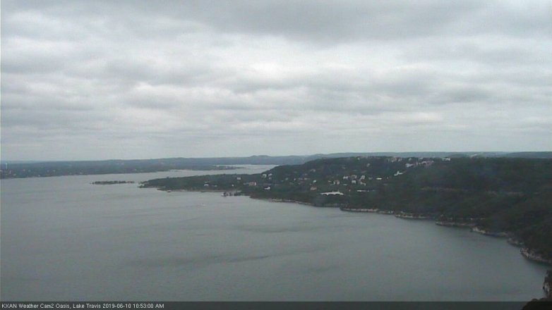 Lake Travis webcam, June 10, 2019 9:55 AM CT