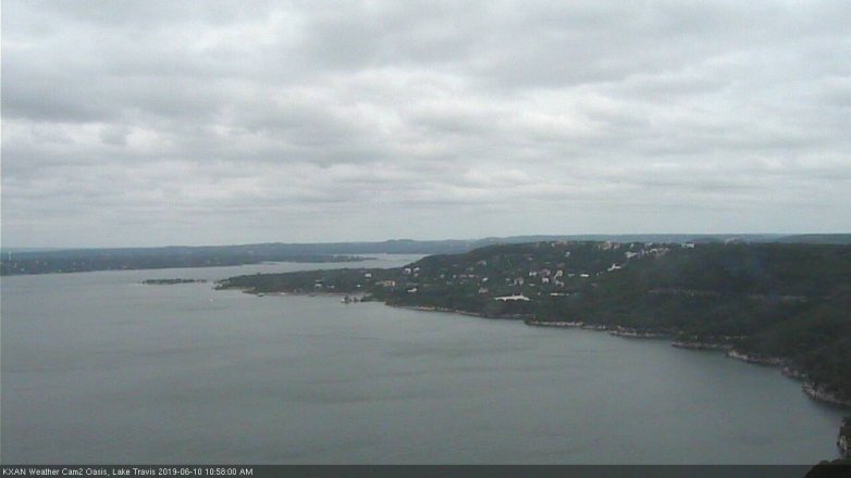 Lake Travis webcam, June 10, 2019 10:00 AM CT