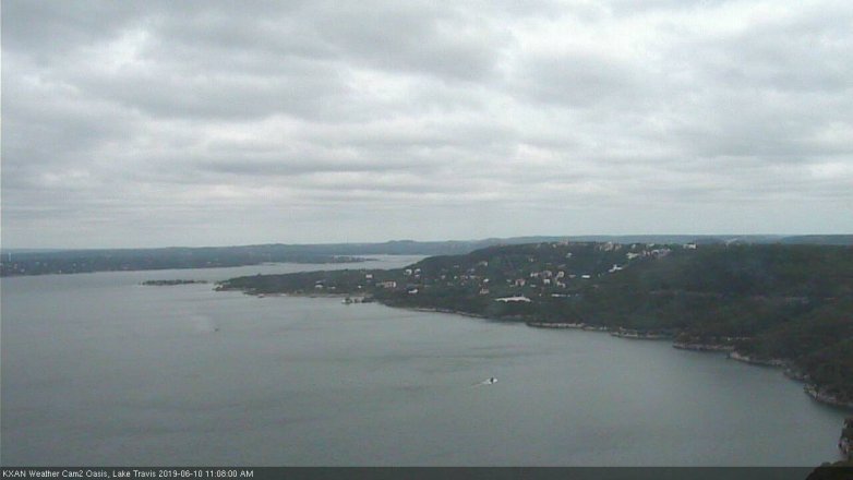 Lake Travis webcam, June 10, 2019 10:10 AM CT