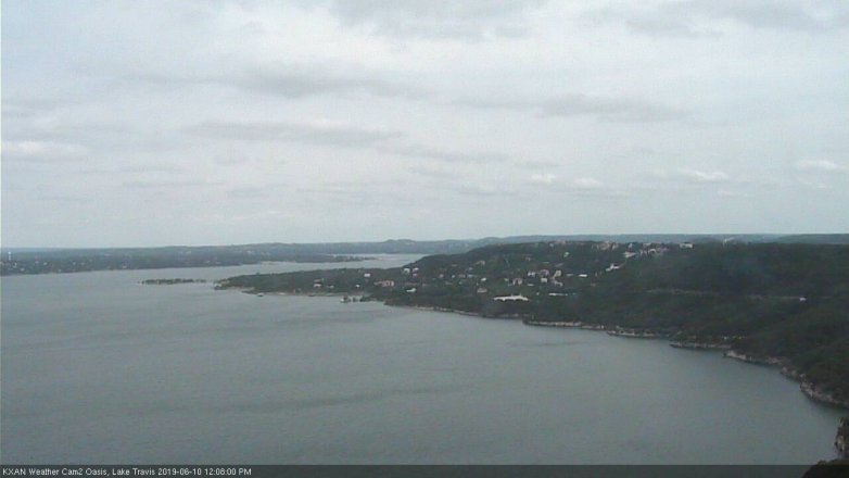Lake Travis webcam, June 10, 2019 11:10 AM CT