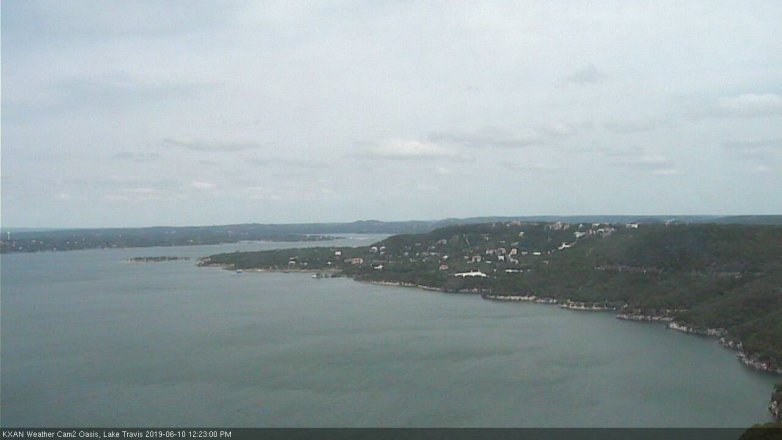 Lake Travis webcam, June 10, 2019 11:25 AM CT