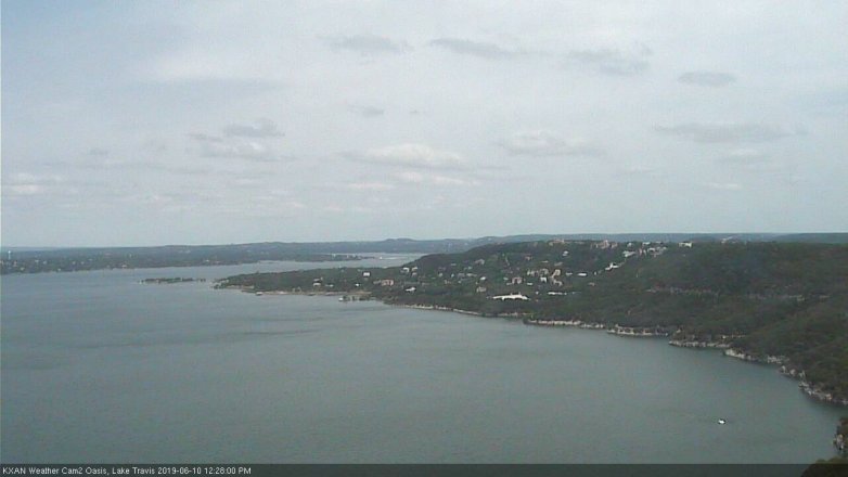 Lake Travis webcam, June 10, 2019 11:30 AM CT